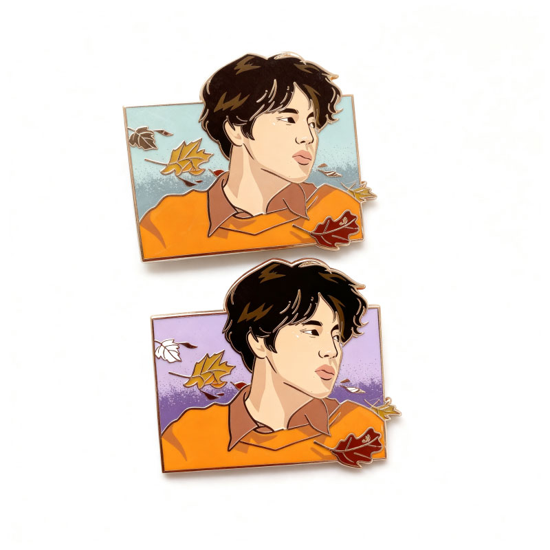 hard enamel pin+print