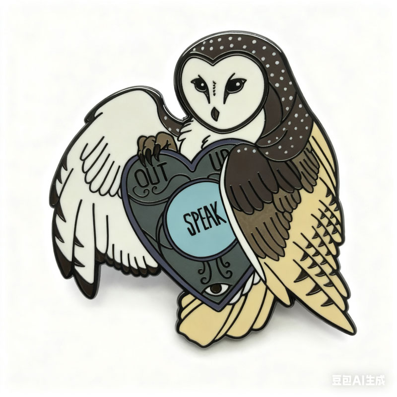 hard enamel pin+print