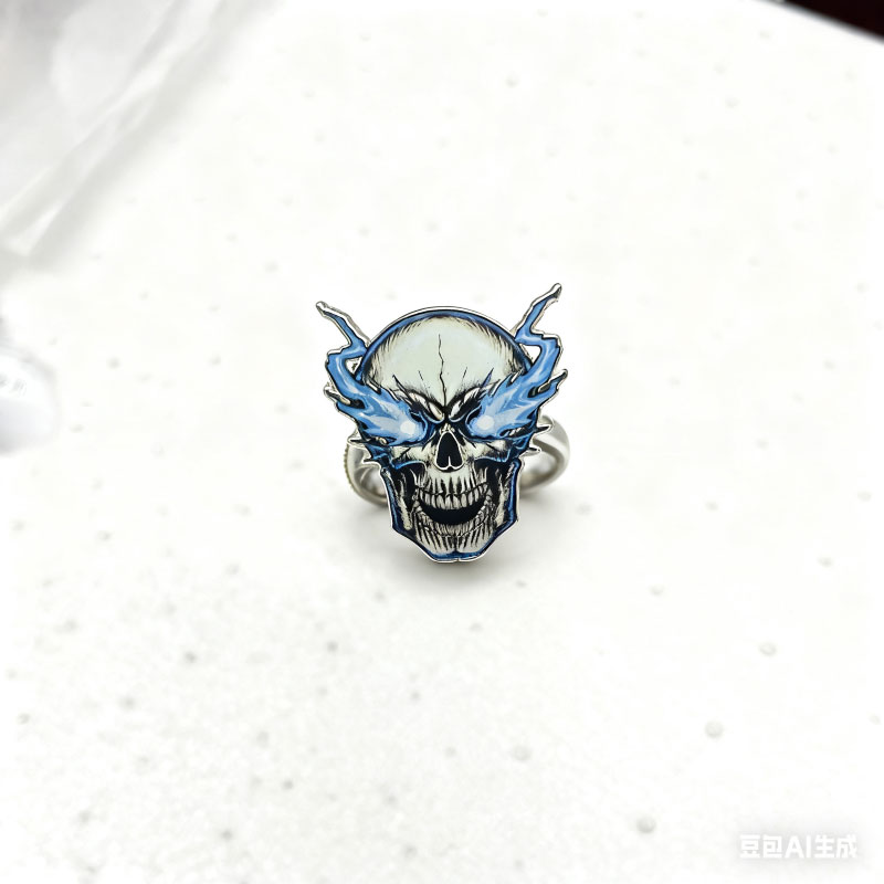 hard enamel pin+print+glow in dark