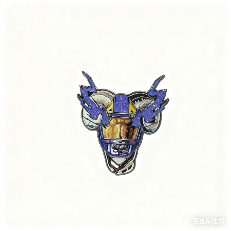 hard enamel pin+glitter+print